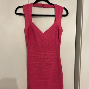 COPY - Herve Leger Hot Pink Bandeau Dress
